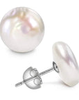 Flat Pearl Studs