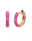 Cutie Enamel Hoops
