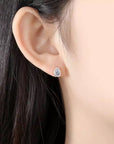 Cool Shape Studs & Necklace Set - Pear