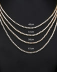 Platinum 2mm Classic Tennis Necklace