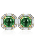 Small Emerald Studs