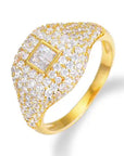 Baguette Pinky Ring - Gold or Silver