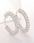 Diamond Hoops - Med