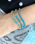 Turquoise Tennis Bracelet - 925 Silver