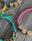 Medium Cubes for Cutie Initial Bracelets