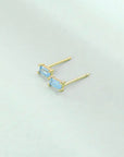 Tiny Baguette Studs