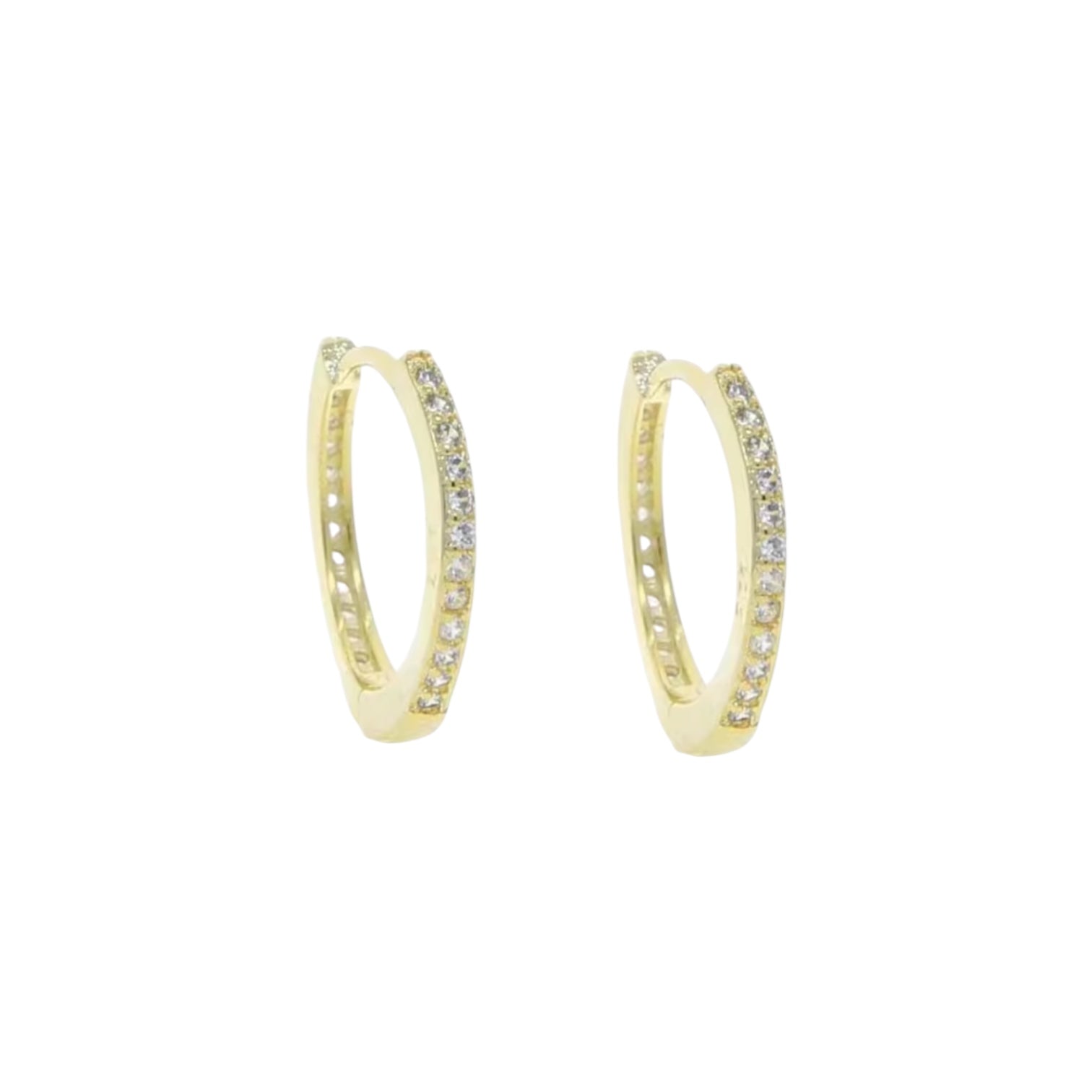 Girls Frosted Hoops - Gold or Silver