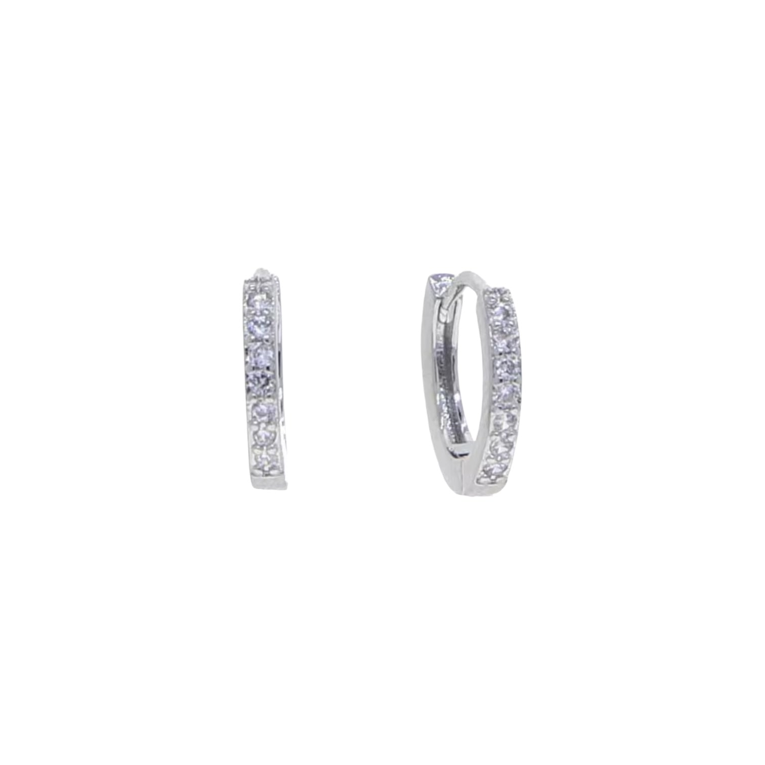 Girls Frosted Hoops - Gold or Silver