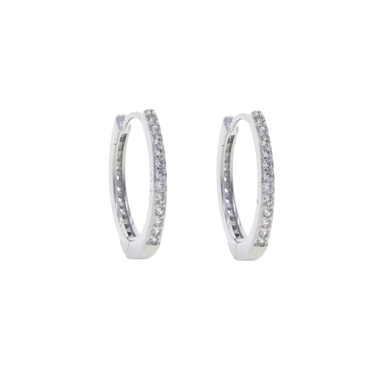 Girls Frosted Hoops - Gold or Silver