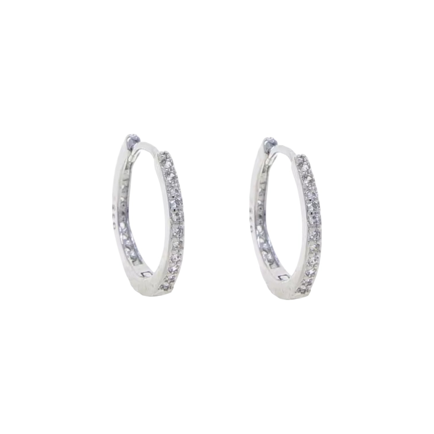 Girls Frosted Hoops - Gold or Silver