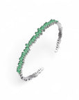 Baguette Bangle - Green