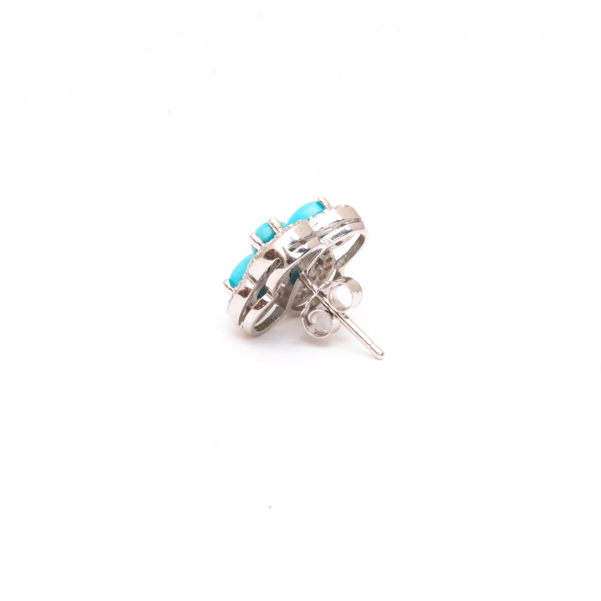 Natural Turquoise Blooming Flowers - Small