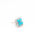 Natural Turquoise Blooming Flowers - Small