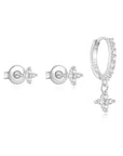 Flower Piercing Trio - Silver