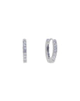 Girls Frosted Hoops - Gold or Silver