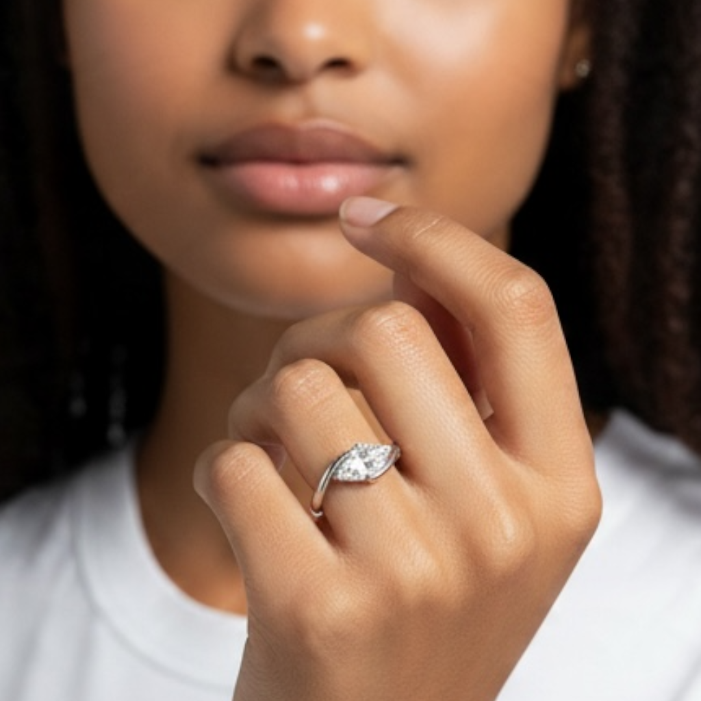 Moissanite Marquise Wonder Woman Seal