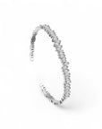 Baguette Bangle - Platinum