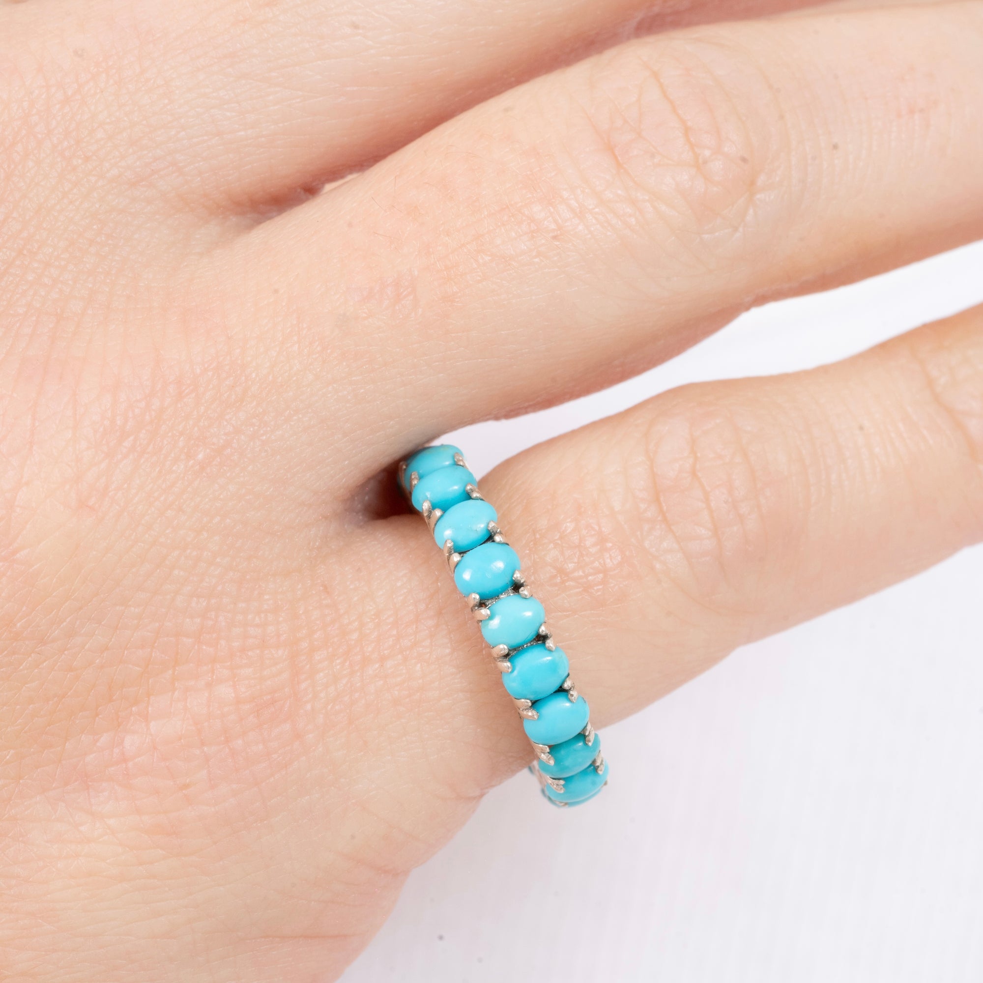 Natural Oval Turquoise Eternity