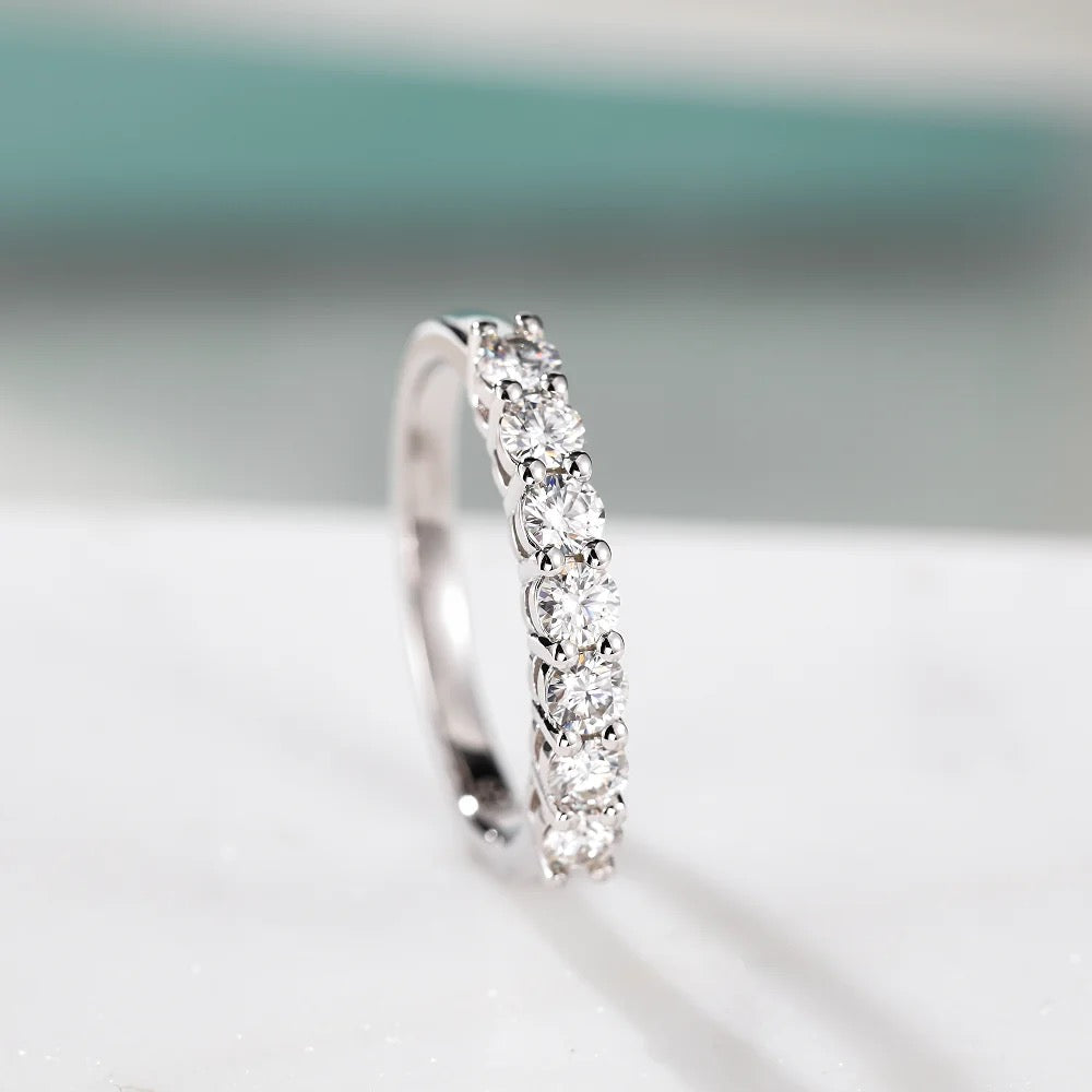 Moissanite Half Eternity