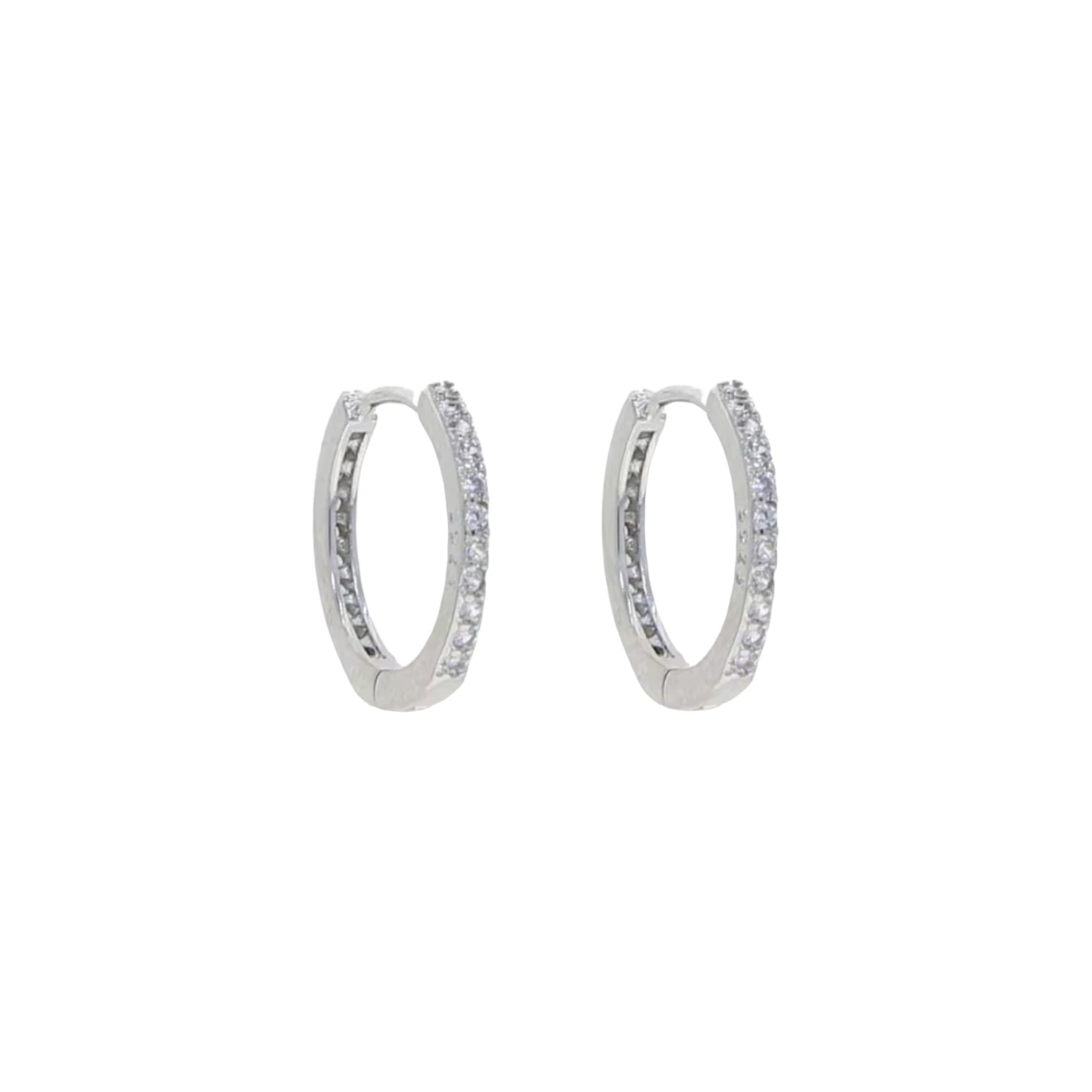 Girls Frosted Hoops - Gold or Silver