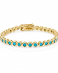 Bezel Turquoise Tennis - Queens Candy