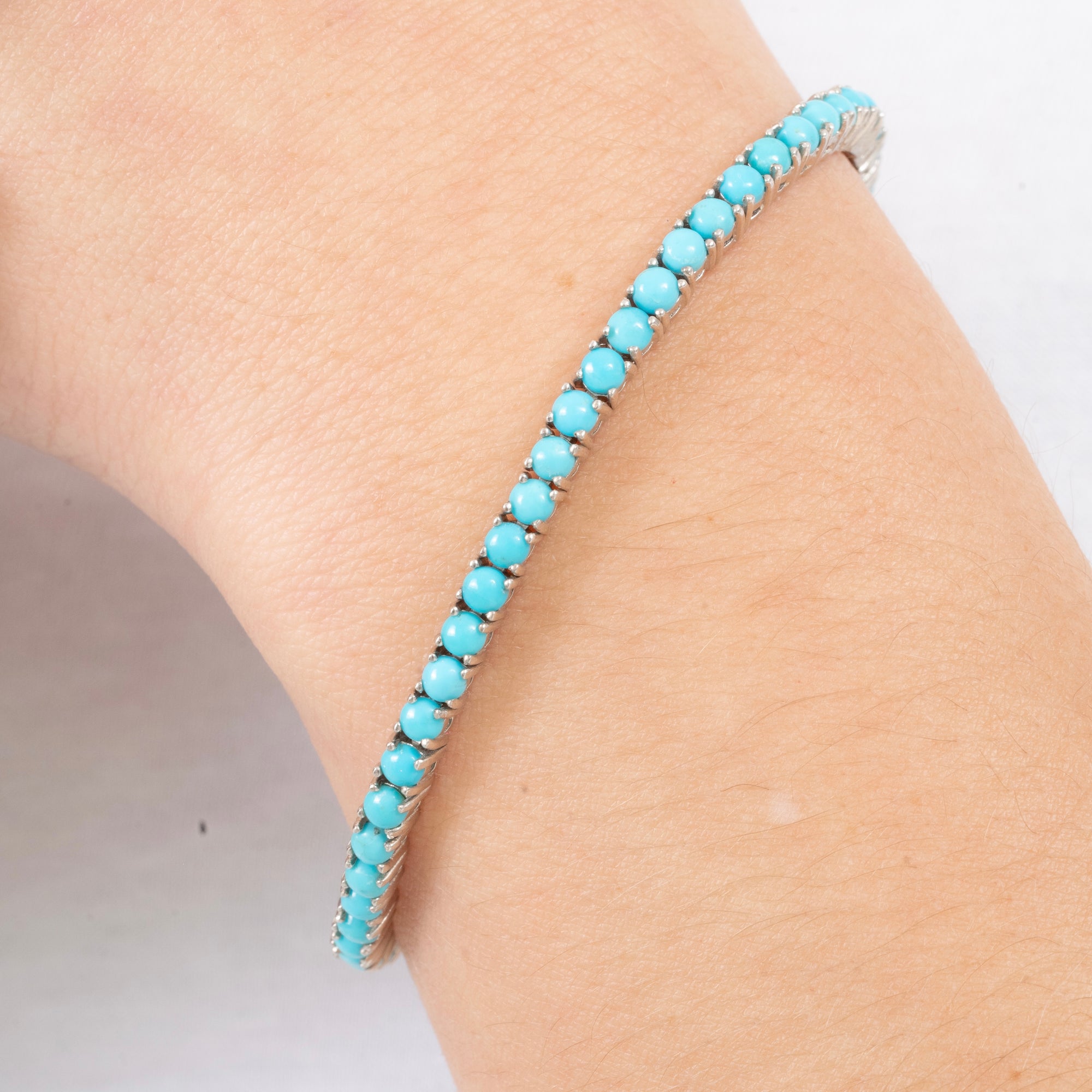 Pre-Order Round Natural Turquoise Tennis