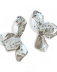 Molten Silver Earring