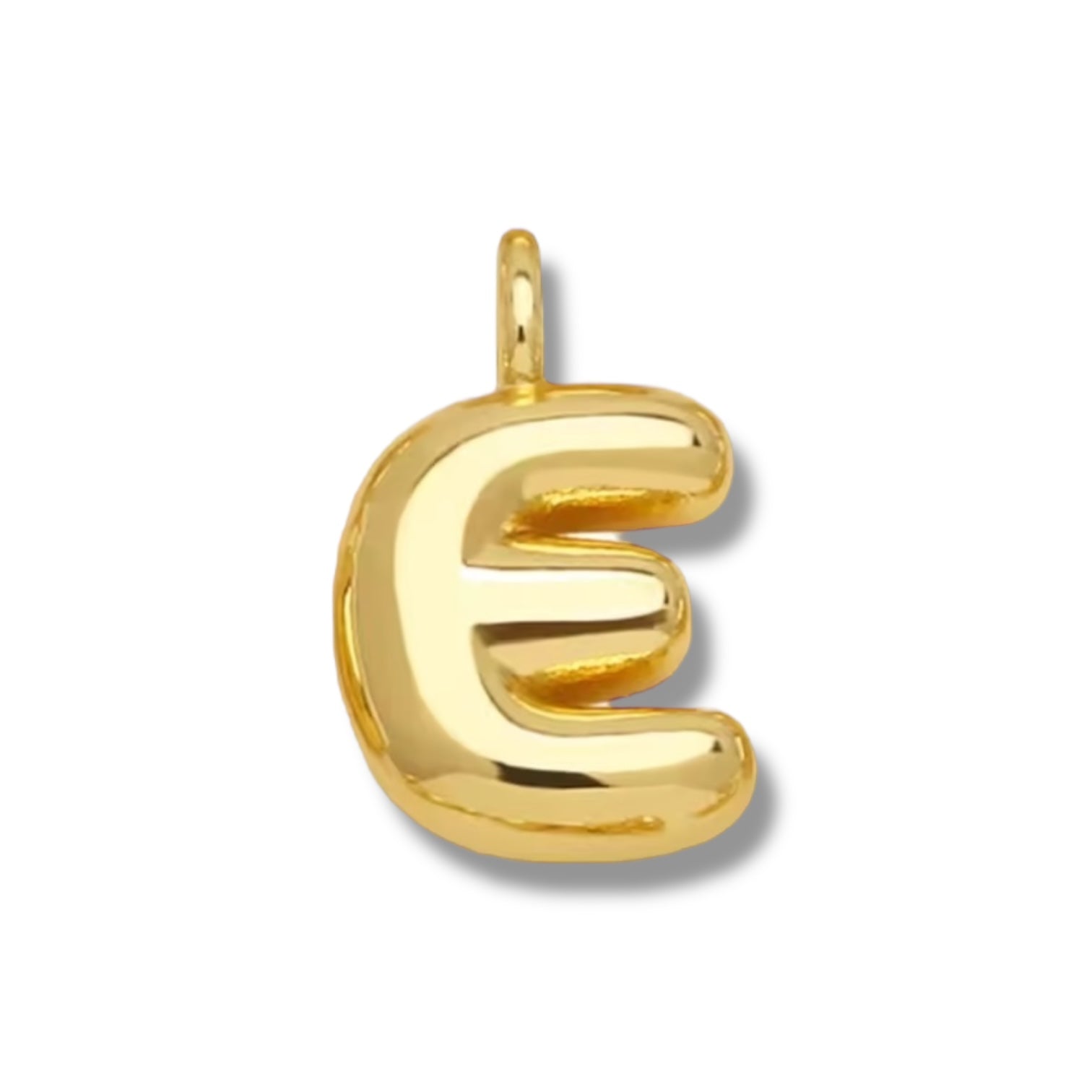 Initial Bubble for Necklace - Gold