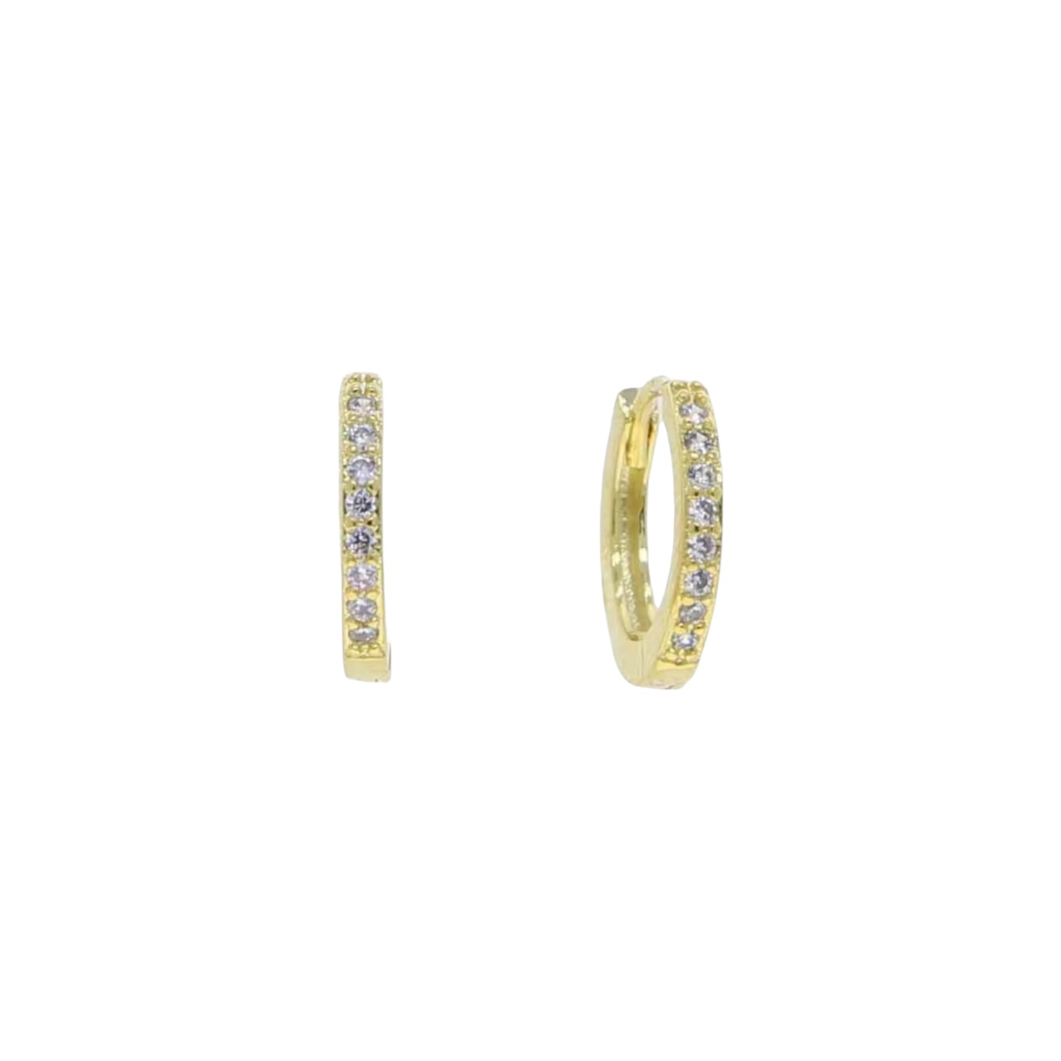 Girls Frosted Hoops - Gold or Silver