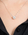 Moissanite Solitaire Necklace