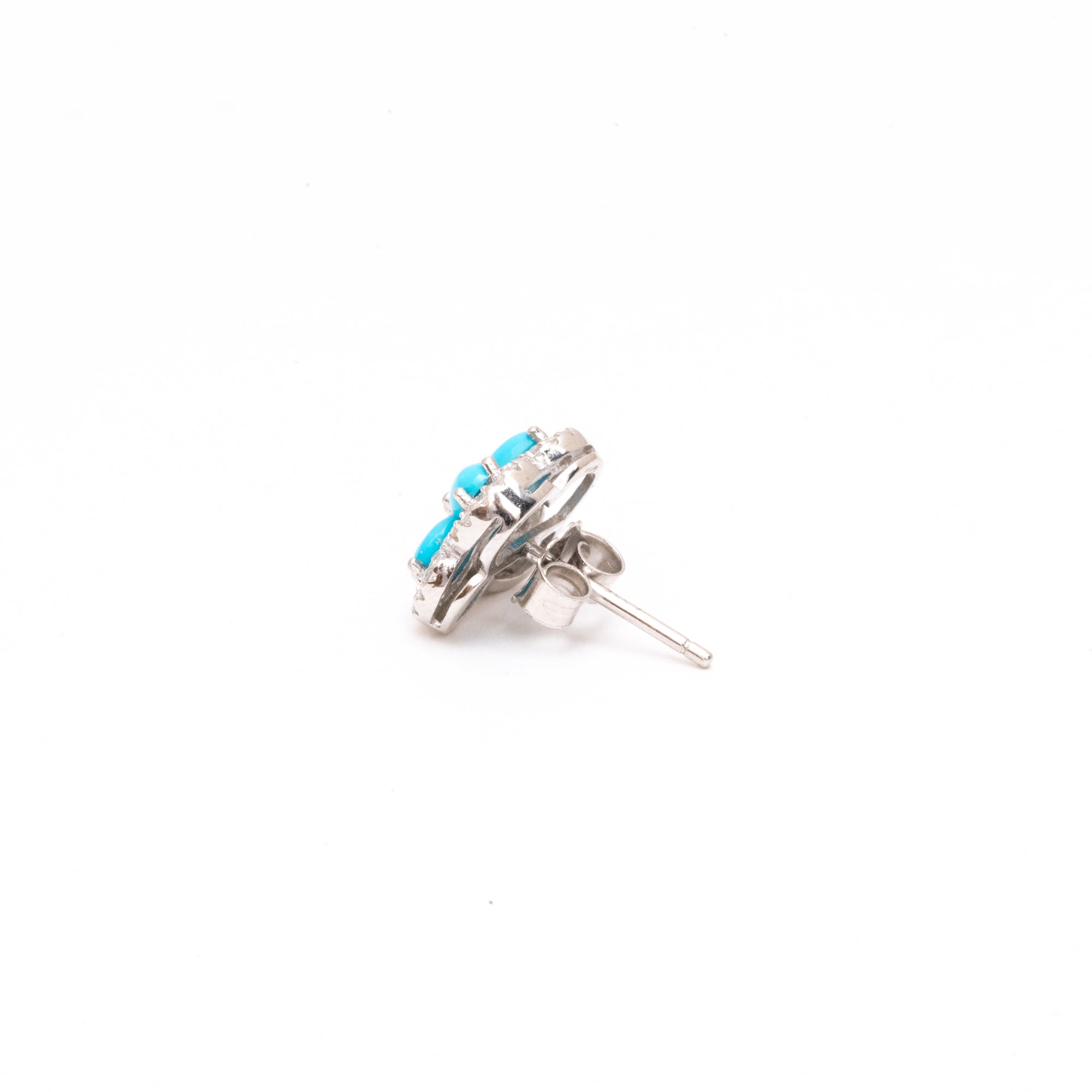 Natural Turquoise Blooming Flowers - Small