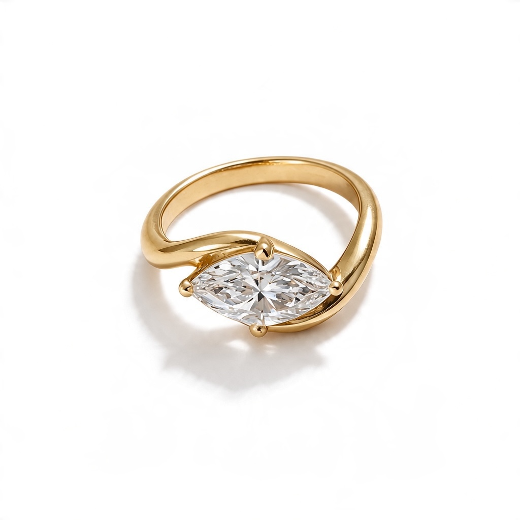 Moissanite Marquise Wonder Woman Seal