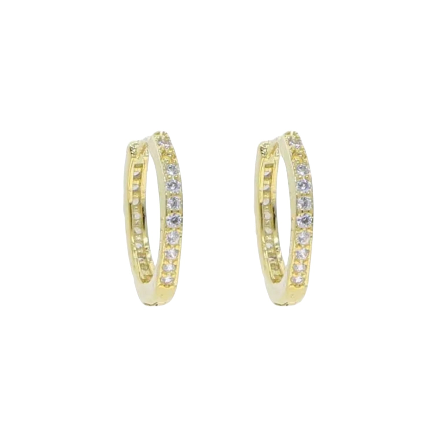 Girls Frosted Hoops - Gold or Silver