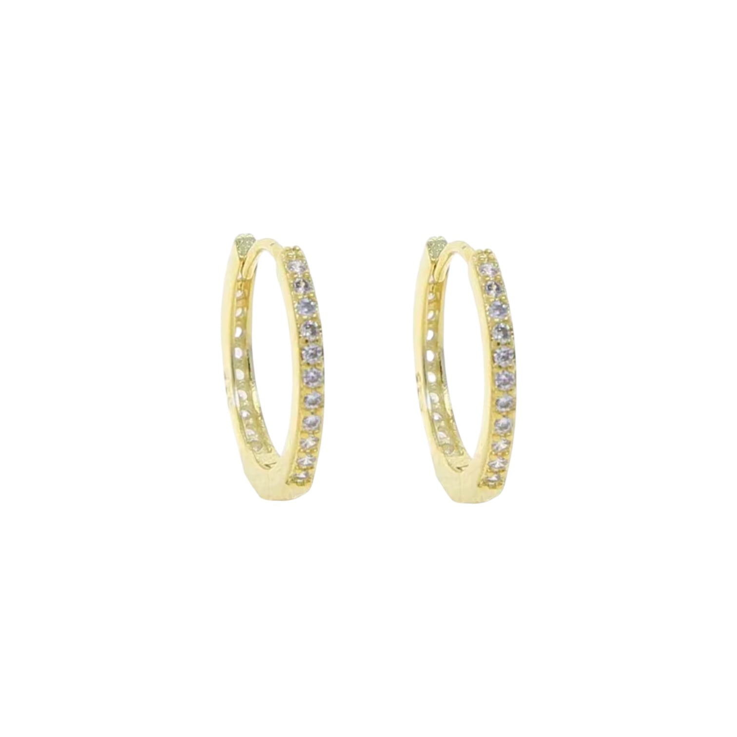 Girls Frosted Hoops - Gold or Silver