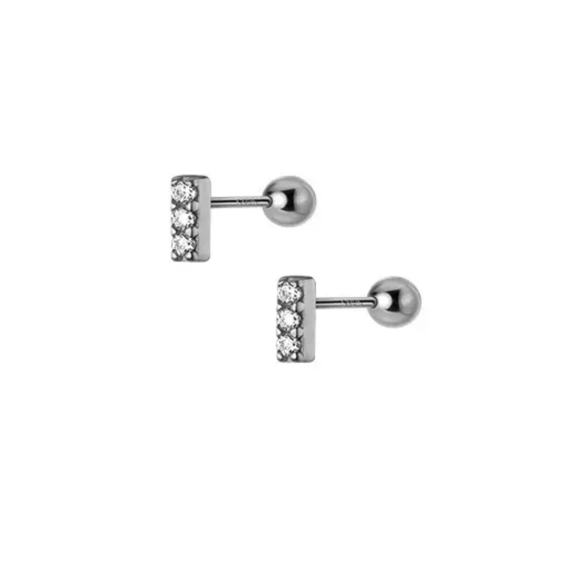 Pave Bar Stud