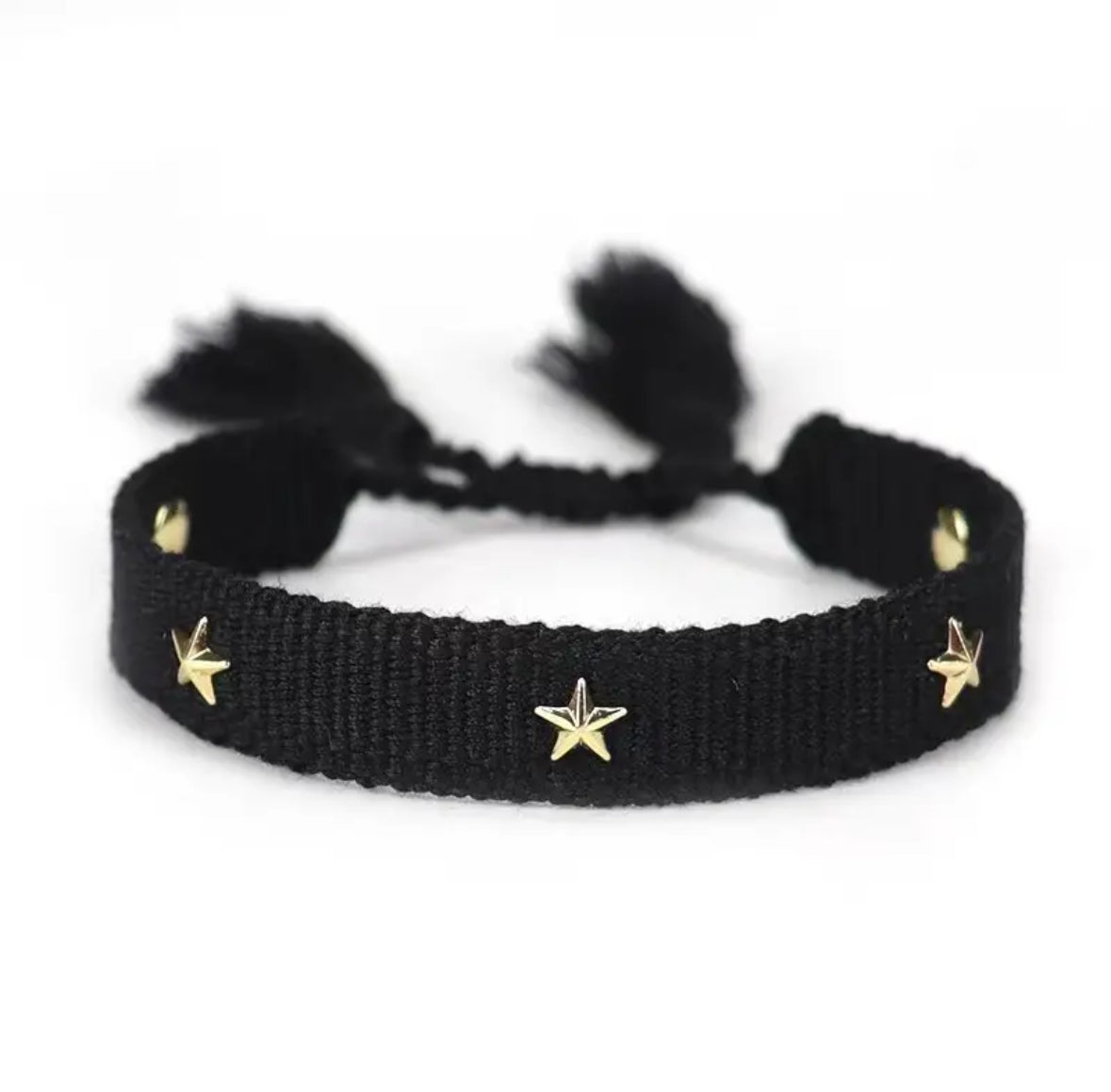 Star Tassel Bracelet - Black