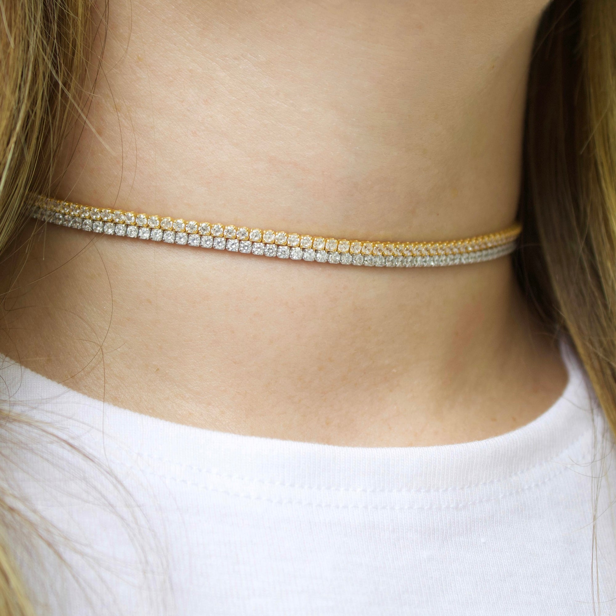 Sugared Sparkle Choker Necklace - Silver