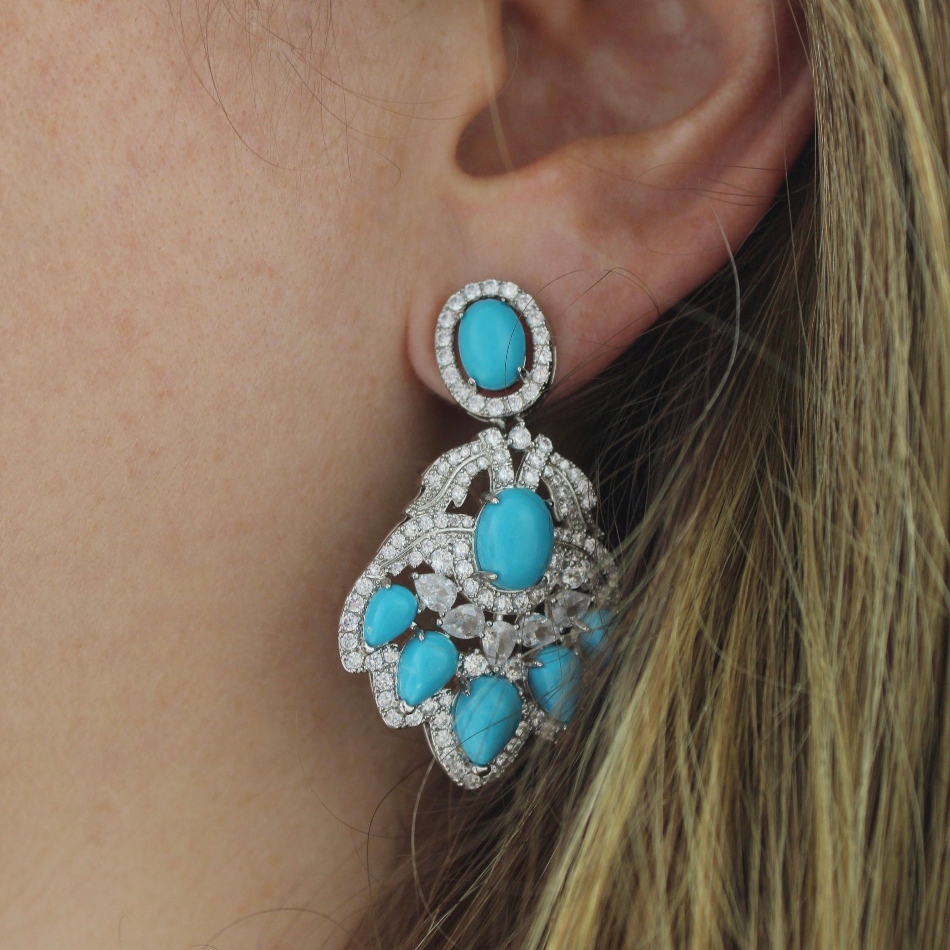 Turquoise Delights Drop Earring