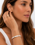 Rainbow Star Bangle- Gold
