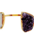 Natural  Amethyst and Cultured Pearl Bangle
