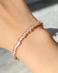 Baguette Bangle - Platinum