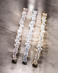 Baguette Bangle - Platinum