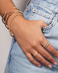 Mixed Sugar Wrap Ring - Gold