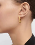 Buckle Hoops - Gold