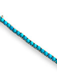 Round Natural Turquoise Tennis