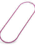 Classic Tennis Necklace - Pink Sapphire
