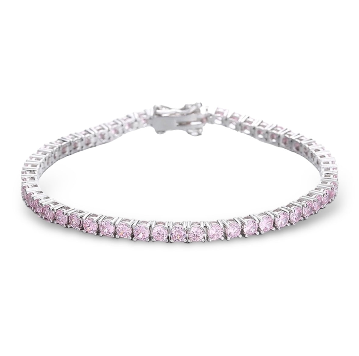 Light Pink Tennis Bracelet