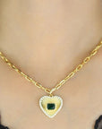 Heart with Paperclip Necklace