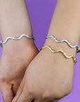 Wavy Bangle - Gold