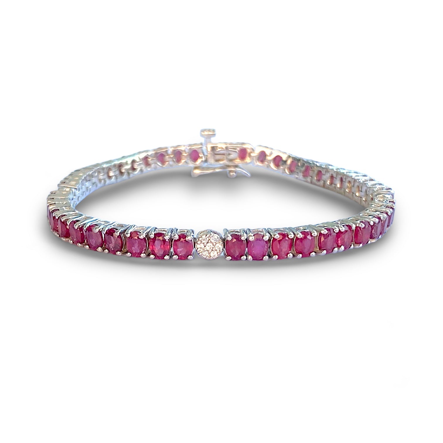 Natural Ruby Pave Tennis